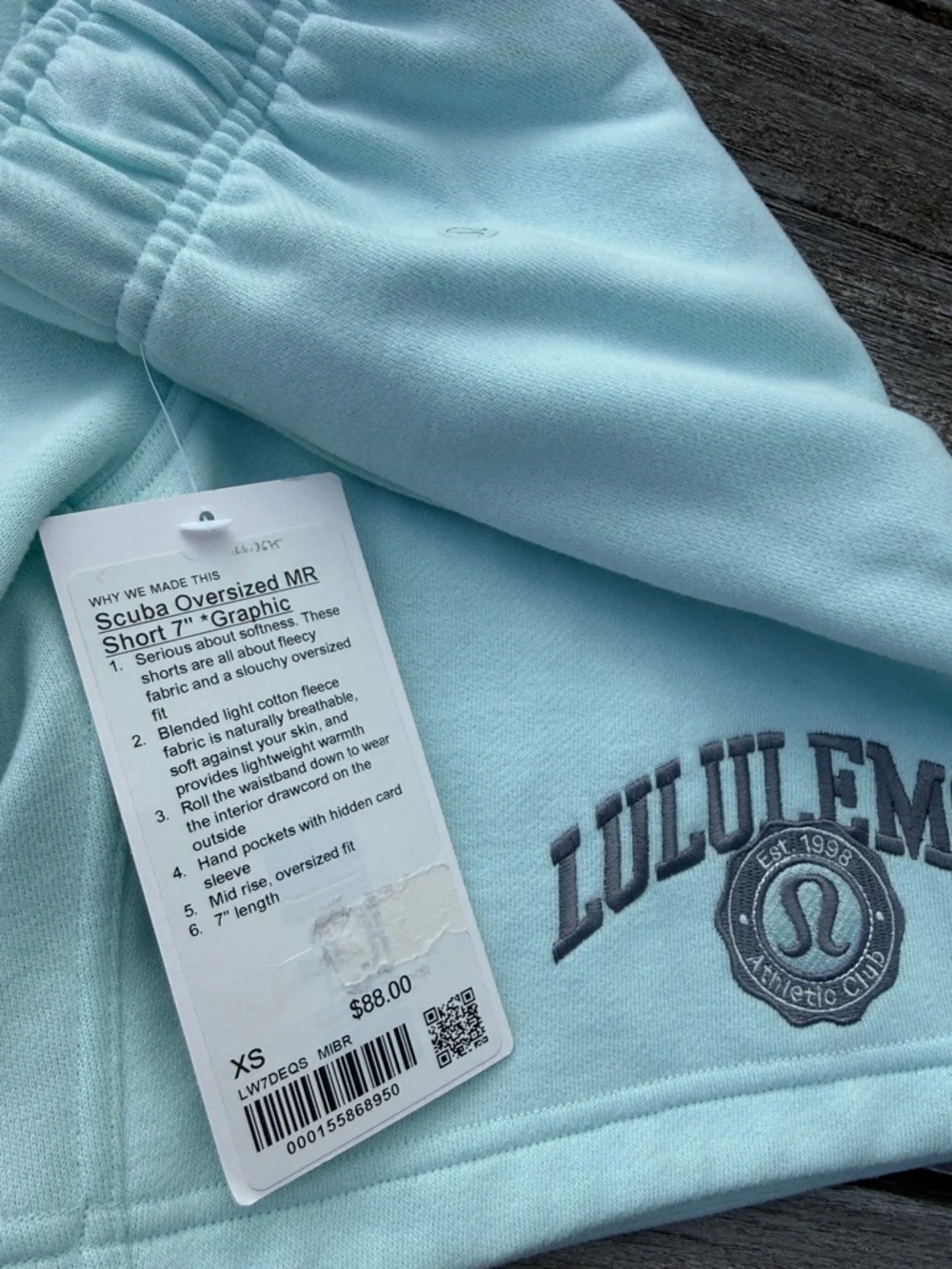 Lululemon Scuba Mid-Rise Oversized Short 7